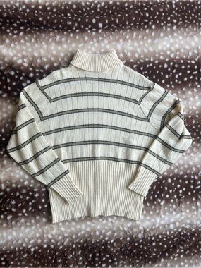 Vintage Avant Garde striped turtleneck sweater